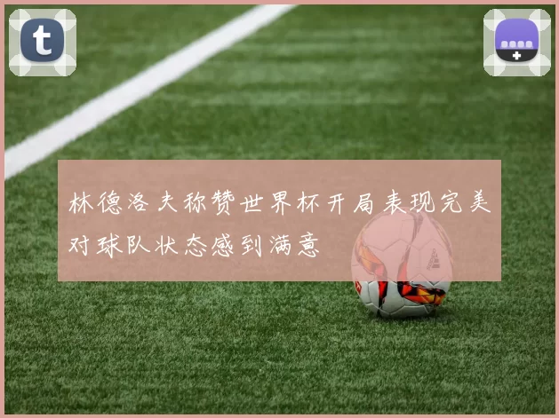 林德洛夫称赞世界杯开局表现完美对球队状态感到满意